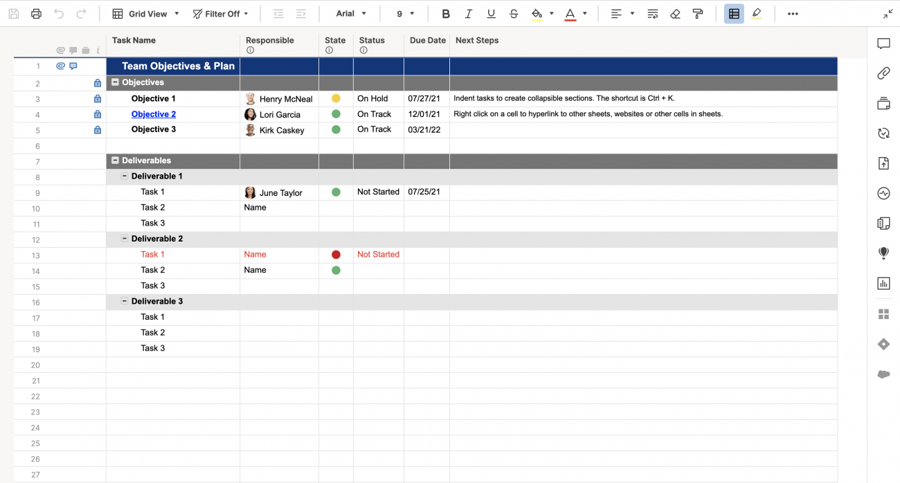 team assignment tracker